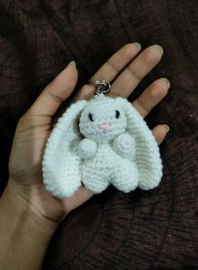 crochet Bunny Keychain