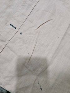 Tommy Hilfiger Short Sleeve Button-Up Shirt-Peach