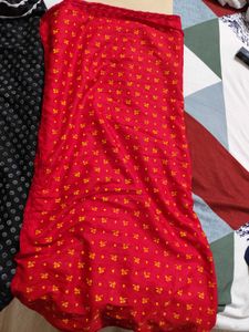 Vintage Scarves - Black &amp; Red