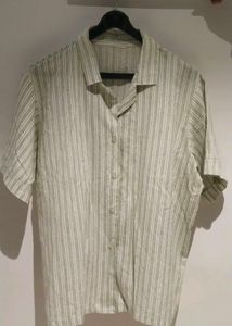 Striped Short Sleeve Button-Down