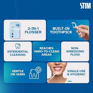 STIM Dental Flosser Easy Plaque Removal