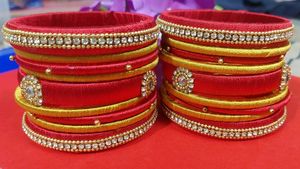 Red & Gold Bangle Set