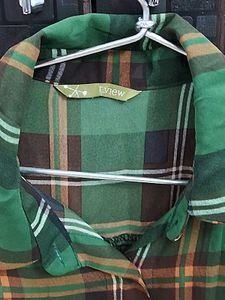 Vintage Plaid Flannel Shirt Wid Inner