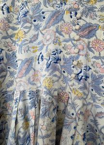 Floral Print Cotton Maxi Dress