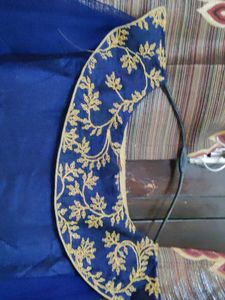 Blue &amp; Gold Embellished Dress