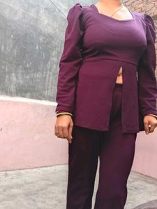 Purple Top &amp; Pant co-ord set