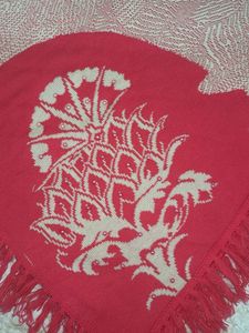 Pink Pure Wool Poncho