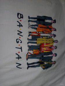 White BTS OVERSIZED TSHIRT