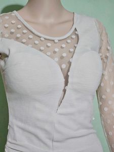 Beige Bodycon Dress