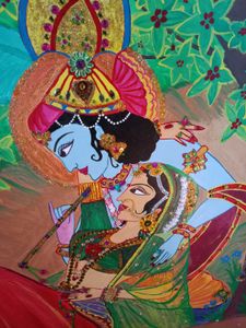 Lord Krishna Radha Amazing 😍 Painting