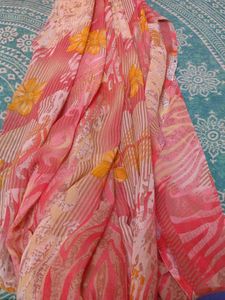 pink saree fix price 150