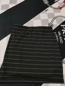 Shimmering Striped Skirt