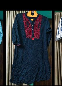 White Embroidered Kurta