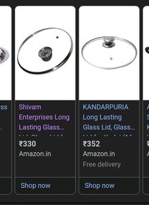 New Glass Lid For Kadai / Kadai Dhakkan