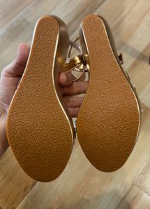 Rose Gold Wedge Heels