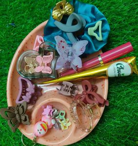 korean Hair Accessories Bundle Hamper box