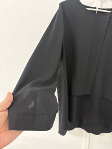 Elegant Black Layered Top