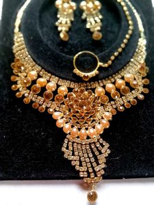 Elegant Gold-tone Jewelry Set