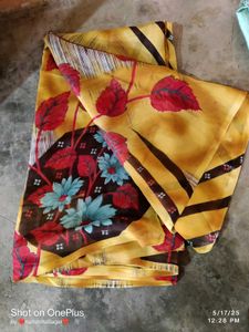 Saree With Sleeveless Blouse