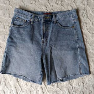 Denim Low waist Short