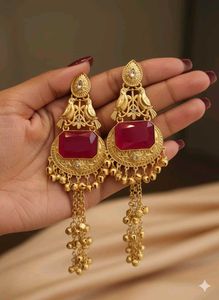 Elegant Gold-Tone Dangle Earrings
