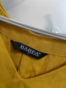 Mustard V Neck Crop Top