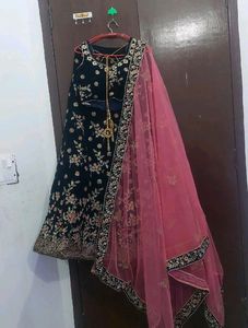 Designer Velvet Lehenga