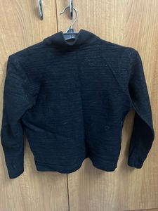 Black Turtleneck Top
