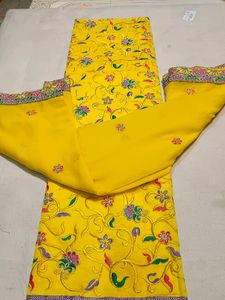 Heavy Work  Front Jaal On Shirt,