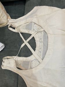 Off White Straight Kurta