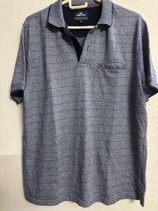 Pro-Tex Blue Checkered Polo T Shirt