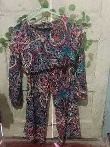Paisley Print Jumpsuit