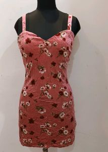 Floral Velvet Mini Dress 34 to 36