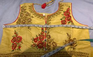 Yellow Embroidered Indian Dress