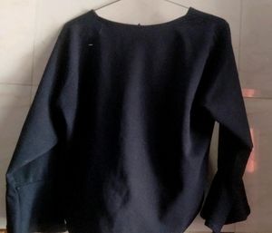 Navy Blue Crop Top Used Two Times Only