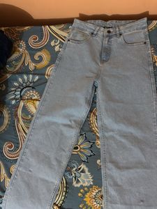 Light Blue Wide Leg Jeans
