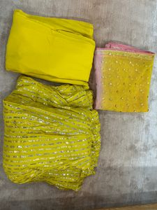 Anarkali Sharara Suit With Dupatta