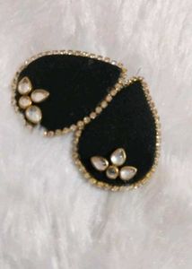 Black Teardrop Earrings