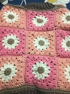 Floral Granny Square Crochet Cardigan