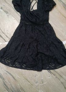 Black Lace Mini Dress