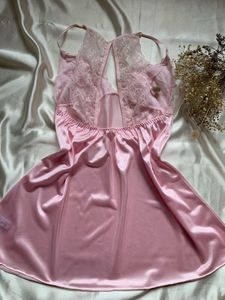 Pink Lace Sleepwear Slip