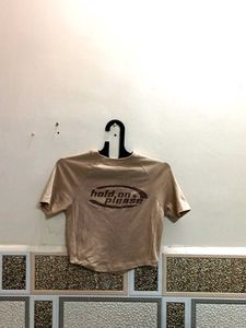 Graphic Print Crop Top