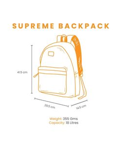 Genie 18L Navy Blue Casual Backpack