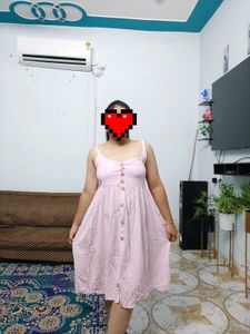 Pink Striped Sundress