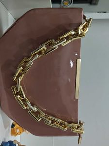 Chic Clutch with Chain Detail