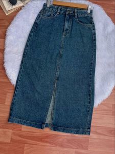 Denim Midi Skirt