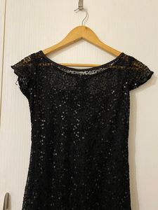 Black Sequin Cocktail Dress (Like Zara, H&M Etc.)