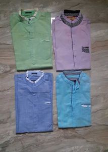 Long Fit L Size Men Shirt Combo Set