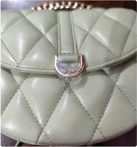Mixt Mint Green Quilted Sling Bag