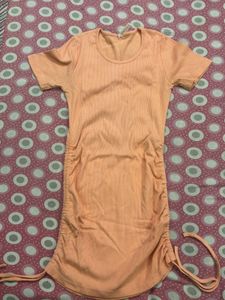 Peach Bodycon Dress